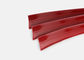 مادة آمنة اللون الأحمر الاكريليك قناة إلكتروني حافة 2.0 سم عرض غطاء بلاستيكي